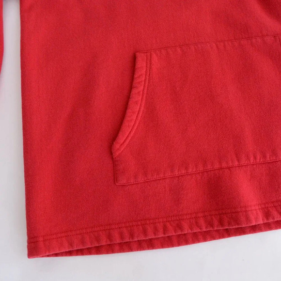 Vintage 90S Lee Authentic Apparel Red Cotton Blend Blank Pull Over Sweatshirt XL - Picture 6 of 10